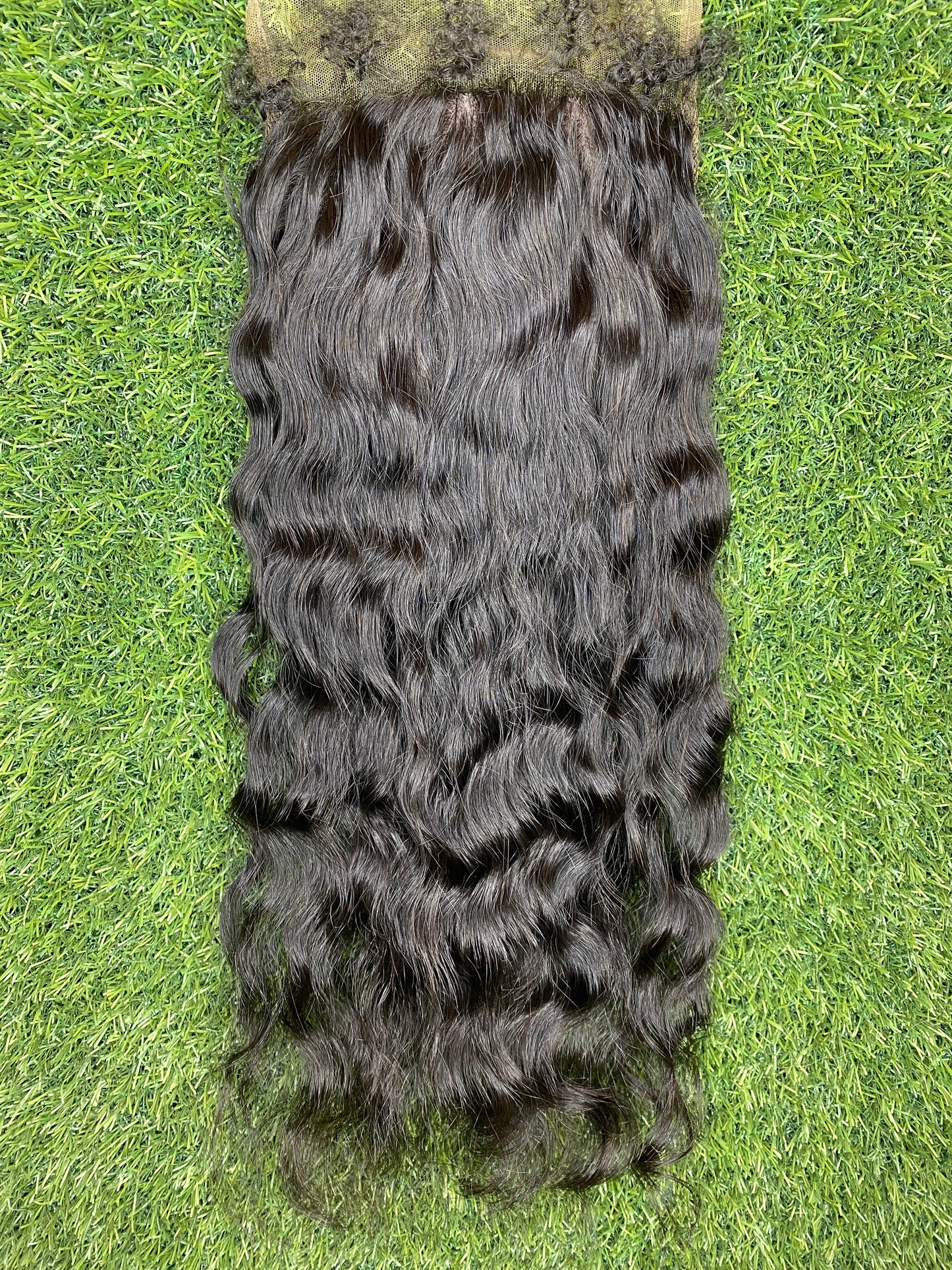 18" Soft Wave, Dark Silk, Extended Closure 7x4"