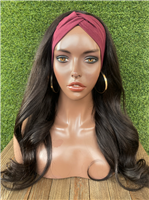 !!SOLD!! - 20" NATURAL STRAIGHT BODY "MICHELLE" HEADBAND WIG